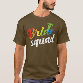 Süße Brautjungfer-Junggesellinnenabschied Regenbog T-Shirt