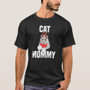Süße britisch Kurzhaar-Katze mit Rentierkostüm T-Shirt