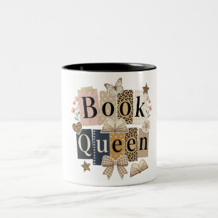 Süße Buch Königin Zweifarbige Tasse