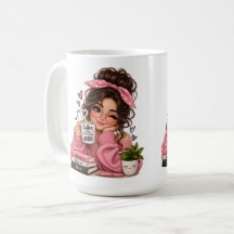Süße Buchliebhaber-Kaffeetasse, Gemütliche Lesemäd