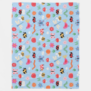 Süße Bugs Kinder Fleece Decke 