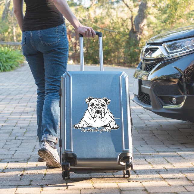 Süße Bulldogge Aufkleber (Koffer Insitu)