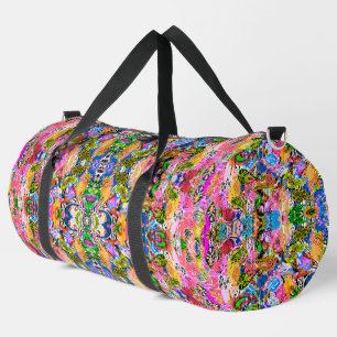 Süße bunte abstrakte gemischte Paisley-Blumen Duffle Bag