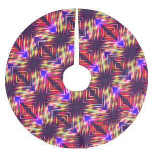 Süße bunte abstrakte Linien Wurf Kissen iPhone Hül Polyester Weihnachtsbaumdecke