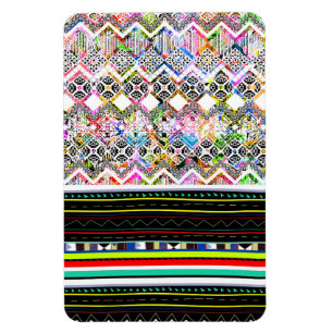 Süße bunte aztekische Stammesmuster Magnet