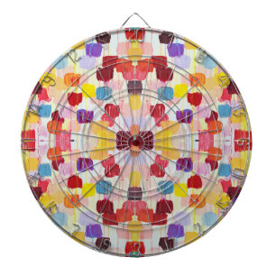 Süße bunte Blumenmalerei Dartscheibe