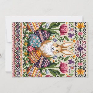 Süße/bunte Frühlings-/Oster-Fair-Isle Feiertagskarte