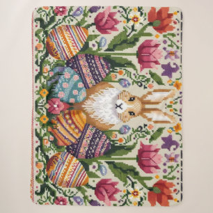 Süße/bunte Frühlings-/Oster-Fair-Isle Sherpadecke