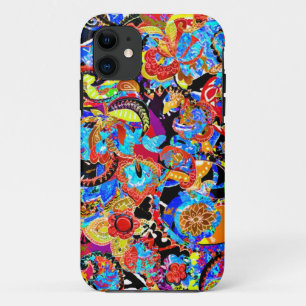 Süße bunte künstlerische Blumenmuster Case-Mate iPhone Hülle