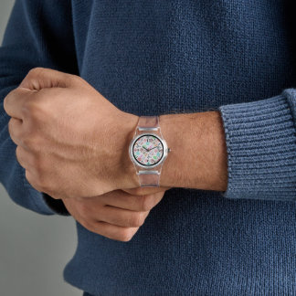 Süße bunte lustige Monster-Muster Armbanduhr