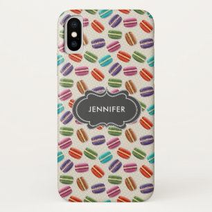 Süße bunte Macarons-Muster mit Tupfen Case-Mate iPhone Hülle
