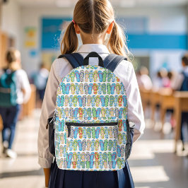 Süße Bunte Mädchen Flip Flops Muster Bedruckter Rucksack