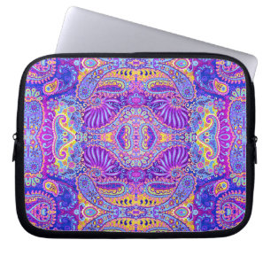 Süße bunte Paisley-Muster-Tasse Laptopschutzhülle