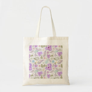 Süße bunte Pastell-Paisley-Muster Tragetasche