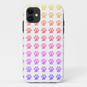 Süße bunte Pfoten iPhone 11 Hülle
