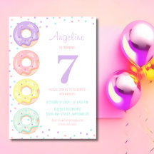Süße bunte Streusel-Donuts Kindergeburtstag