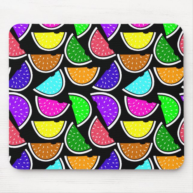 Süße bunte Wassermelonen-Muster Mousepad (Vorne)