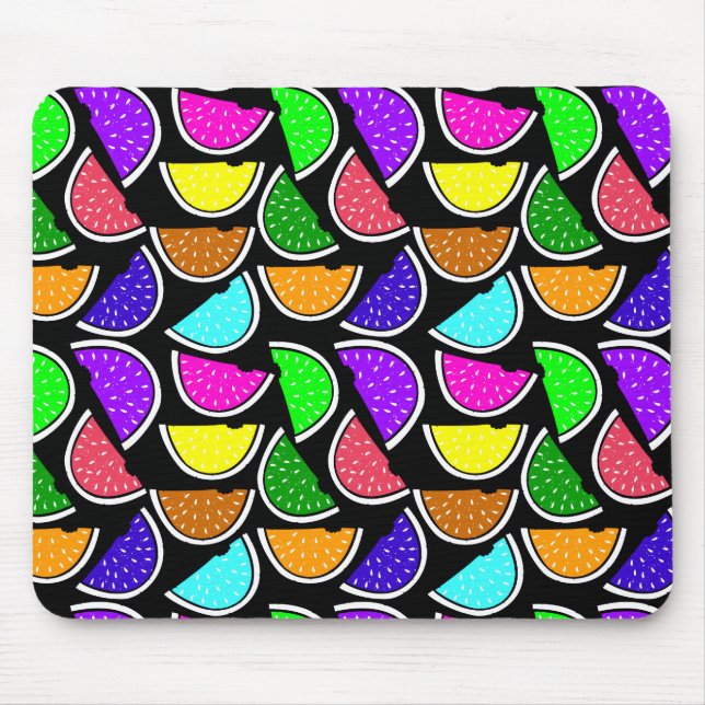 Süße bunte Wassermelonen-Muster Mousepad (Vorne)