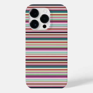 Süße bunte weiße Streifen Case-Mate iPhone 14 Pro Hülle