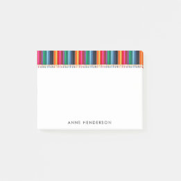 Süße Buntstifte Personalisierter Lehrername Post-it Klebezettel