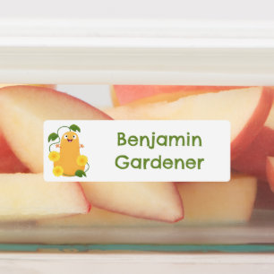 Süße Butternuss-Kürbis-Gourde Cartoon personalisie Etiketten