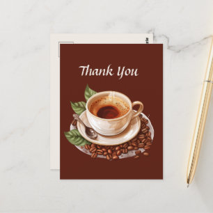 Süße Cafeteria Danke an Lieferanten Postkarte