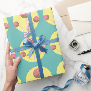 Süße Cake Pop Valentinstag Geschenkpapier