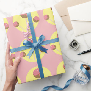 Süße Cake Pop Valentinstag Rosa Einwickelpapier Geschenkpapier