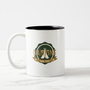 Süße Camping-Zelt-Banner Camper  Zweifarbige Tasse