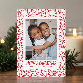 Süße Candy Cane Frohe Weihnachten 2 Foto
