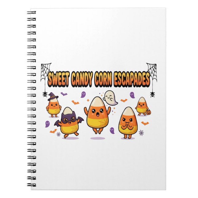 Süße Candy Corn Halloween-Party Notizblock (Vorderseite)