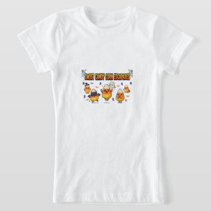 Süße Candy Corn Halloween-Party T-Shirt