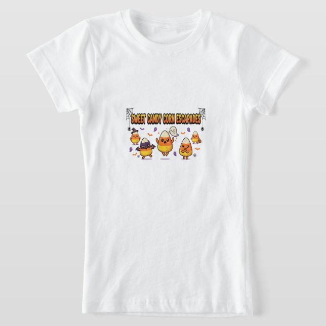 Süße Candy Corn Halloween-Party T-Shirt (Ablage )