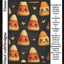 Süße Candy Corn Wiederholungsmuster DW1 Decoupage Seidenpapier