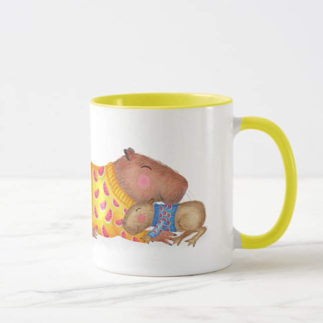 Süße Capybara 'beste Mutter ever' Tasse (Rechts)