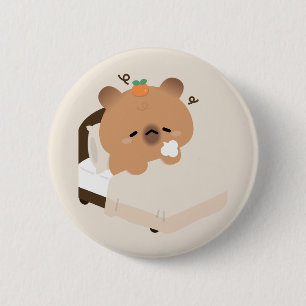 Süße Capybara Button