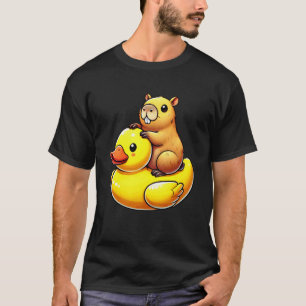 Süße Capybara-Gummiente T-Shirt