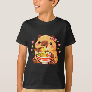 Süße Capybara-Ramen kawaii Tee kawaii Ramen-Liebha