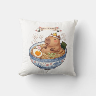 Süße Capybara-Ramen-Schale Japanisches Kawaii-Anim Kissen