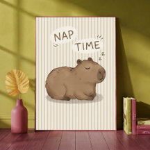 Süße Capybara-Schlafenszeit - Tierische neutrale K