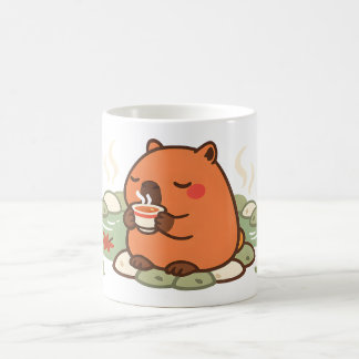 Süße Capybara-Tasse für den Teetime im Onsen-Hot-S Kaffeetasse