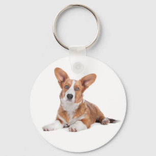 Süße Cardigan Welsh Corgi Welpen-Hundefreundin Schlüsselanhänger