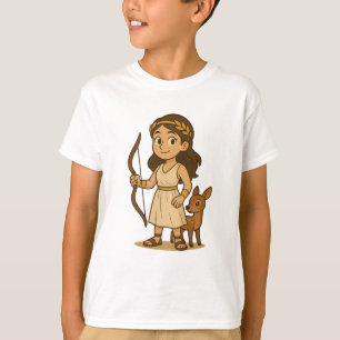 Süße Cartoon-Artemis-Baby Griechische Göttin T-Shirt