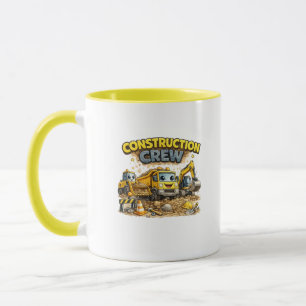 Süße Cartoon-Bagger-Tasse für das Bauteam Tasse