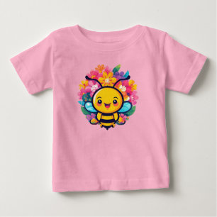 Süße Cartoon-Biene Baby T-shirt