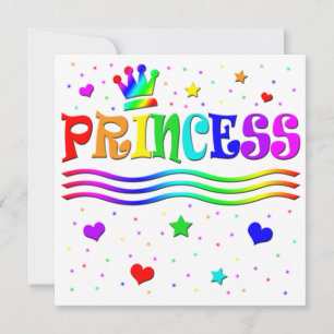 Süße Cartoon-Clip-Art Prinzessin Mädchen Baby Show Einladung