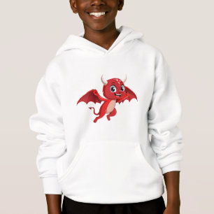Süße Cartoon fliegender Teufel Hoodie