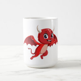 Süße Cartoon fliegender Teufel Kaffeetasse