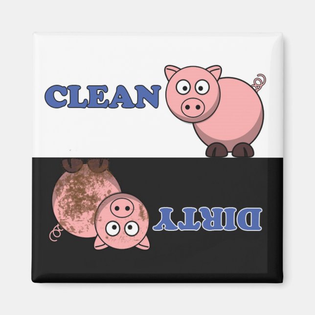 Süsse Cartoon Geschirrspüler Magnet anpassen (Vorne)