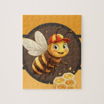 Süße Cartoon-Hummel-Rätsel - Spaß für Kinder
